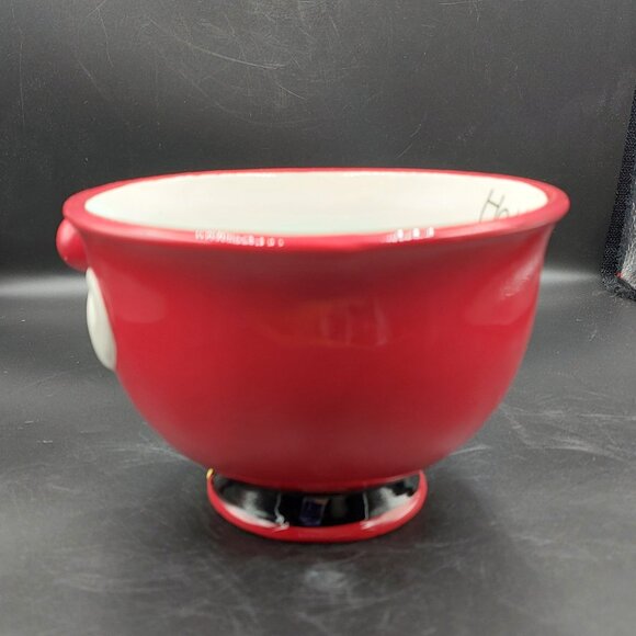 Pier 1 Imports Large Hand Painted Christmas Santa 3D Face Soup Mug Ho Ho Ho - Picture 5 of 8